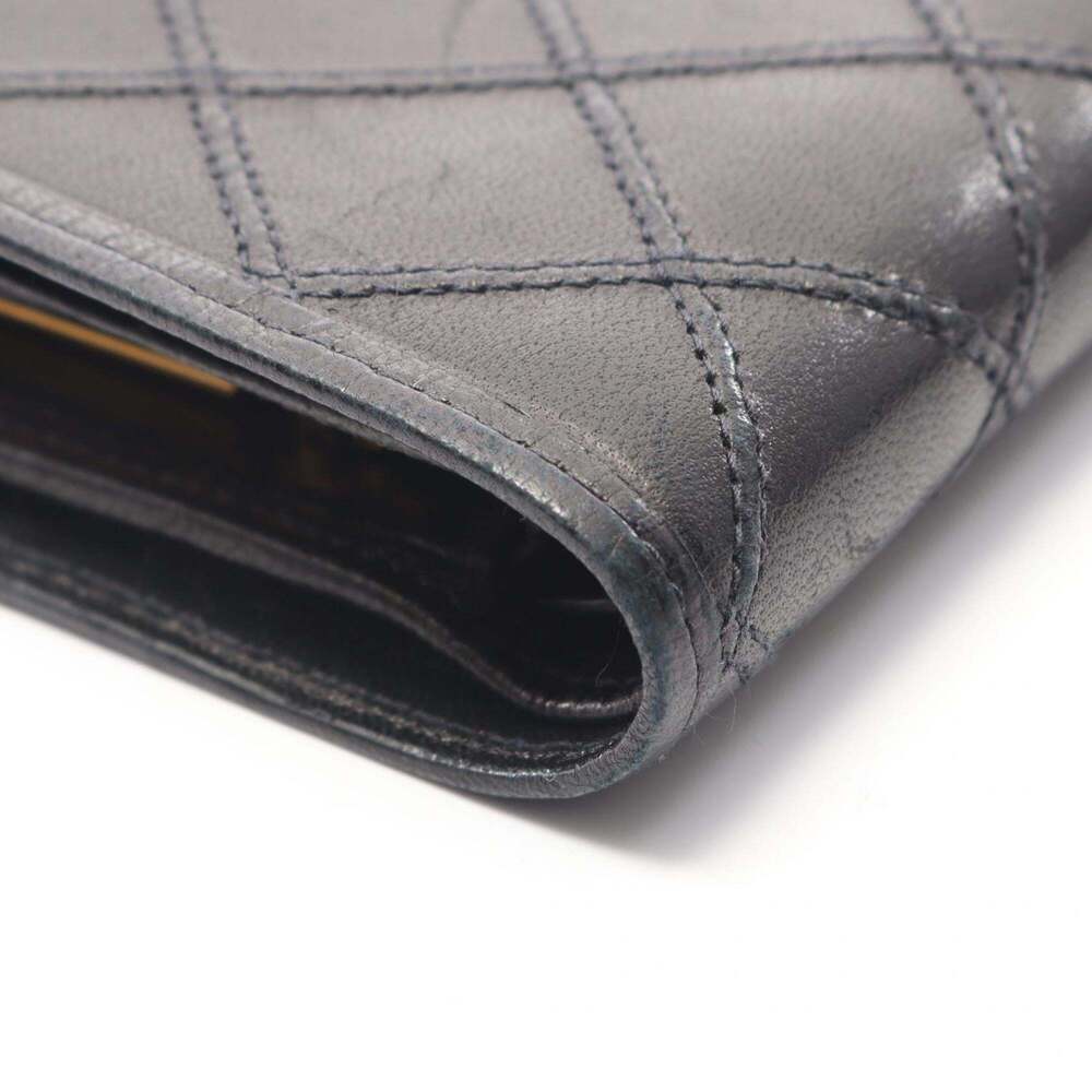 CHANEL Black Lambskin Leather Wallet - Picture 8 of 12